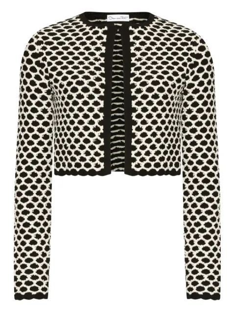 Oscar de la Renta honeycomb-knit cardigan
