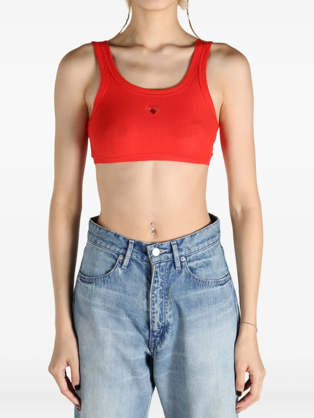 Baserange ribbed crop top | Chalecos y camisetas | Image 2