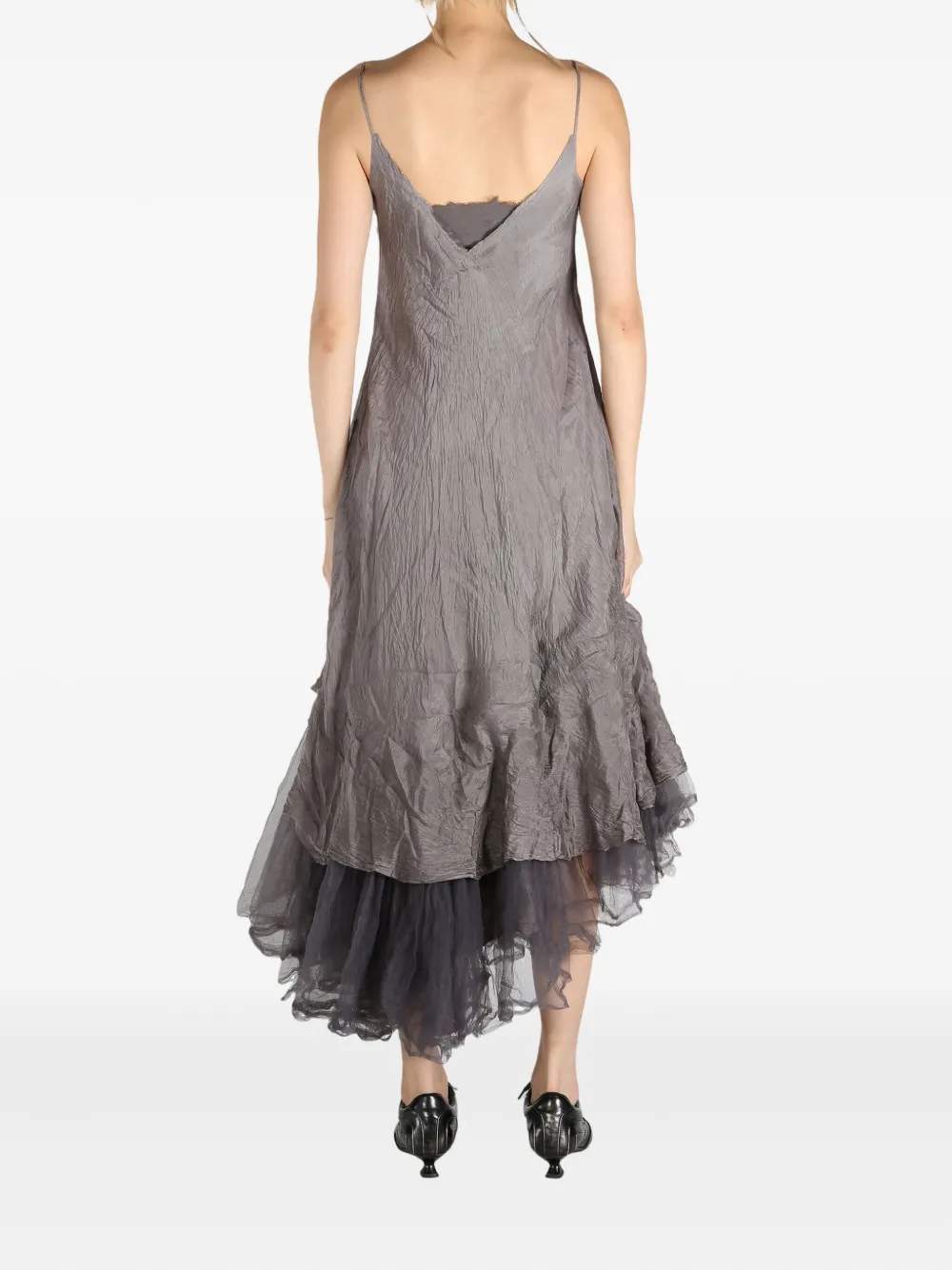 Marc Le Bihan layered dress Grijs