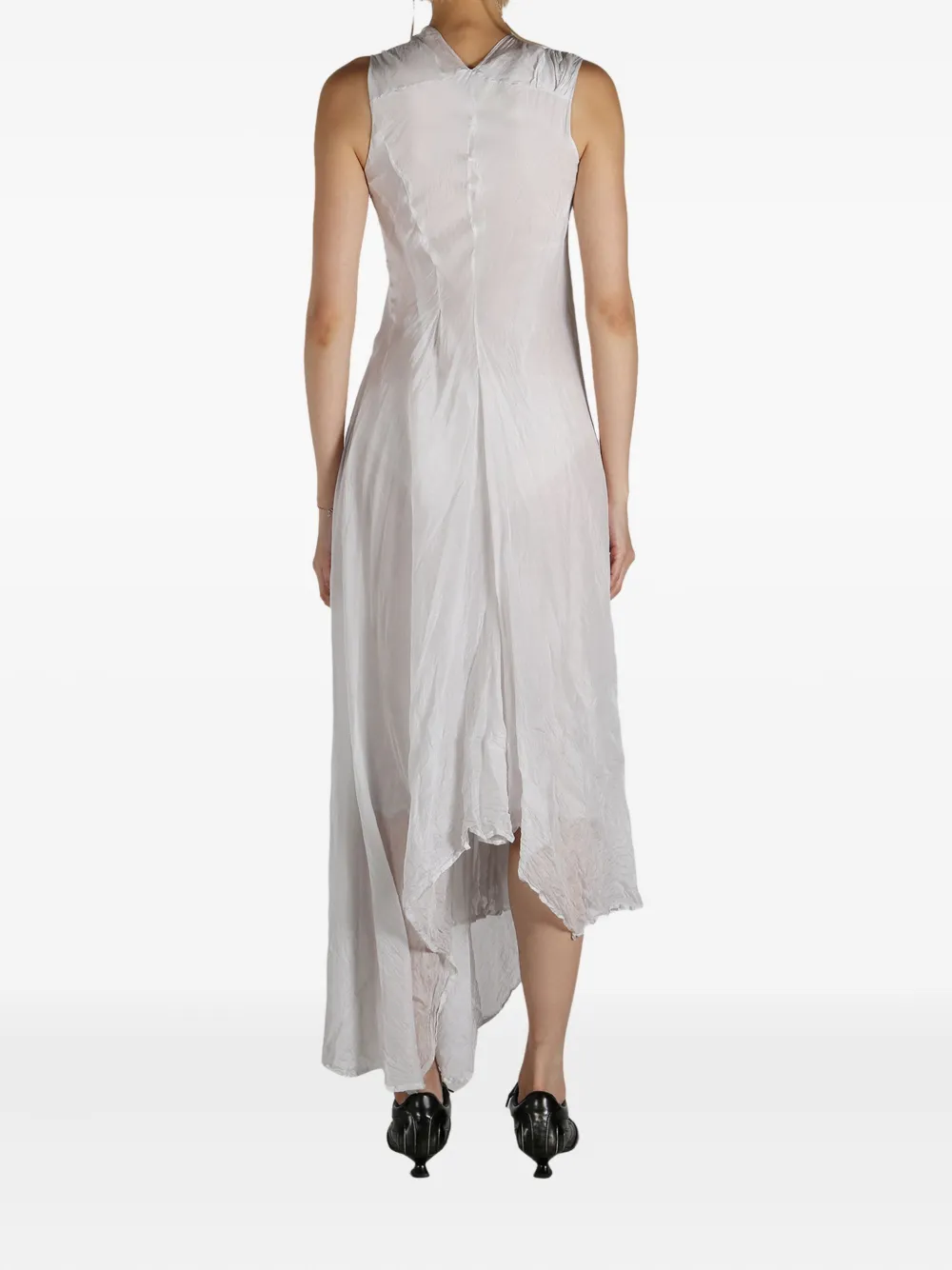 Marc Le Bihan draped sleeveless maxi dress Beige