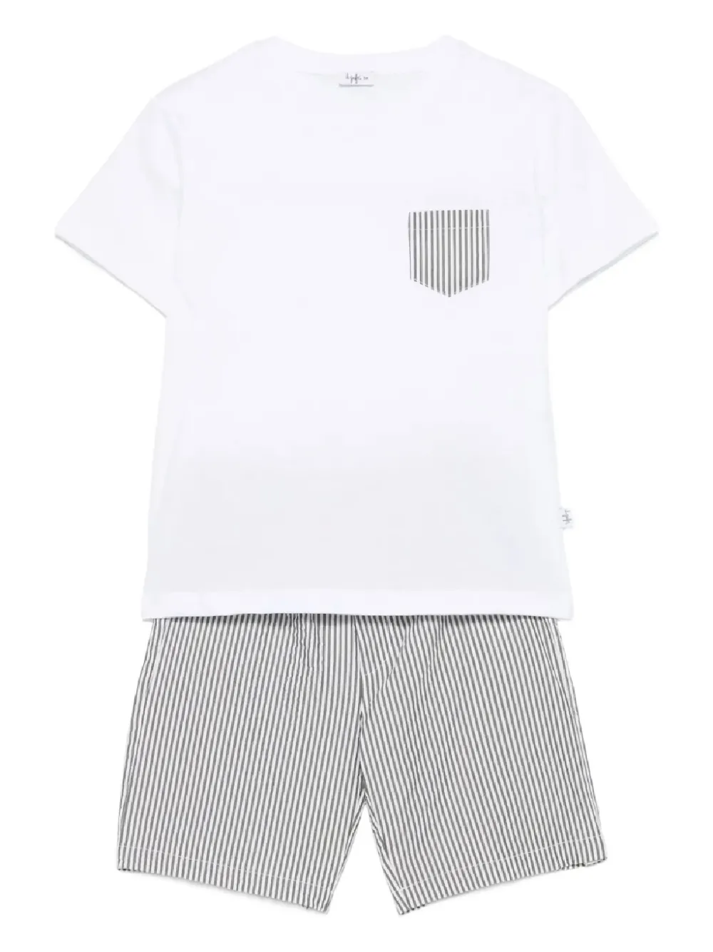 Il Gufo set de shorts y playera en algodón | blanco | Image 1