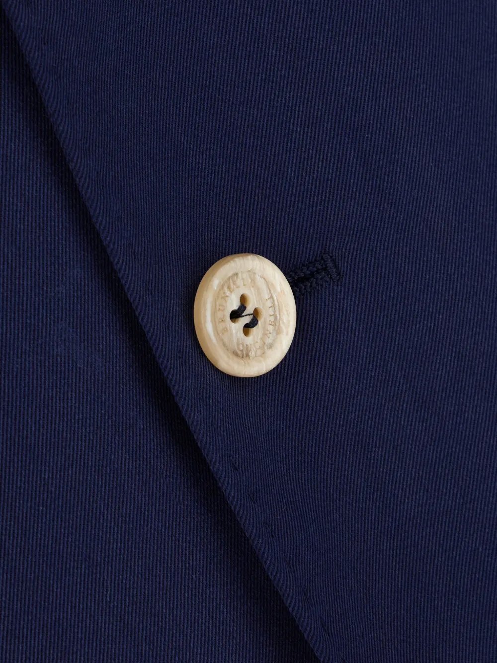 Brunello Cucinelli Jack met enkele rij knopen Blauw
