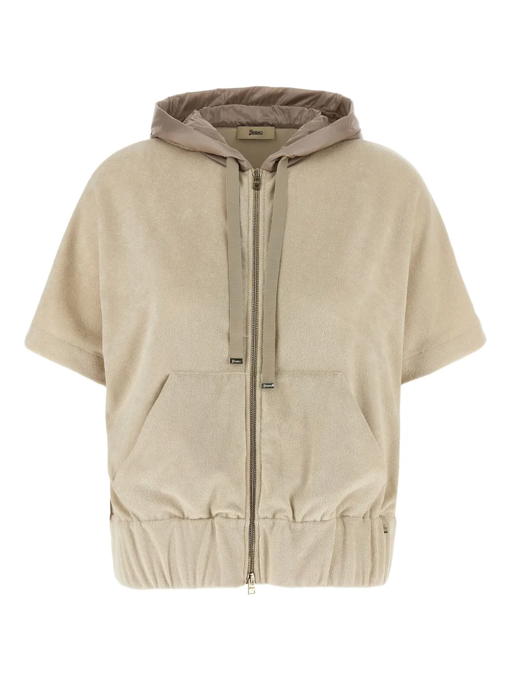 Herno Jersey hoodie Beige