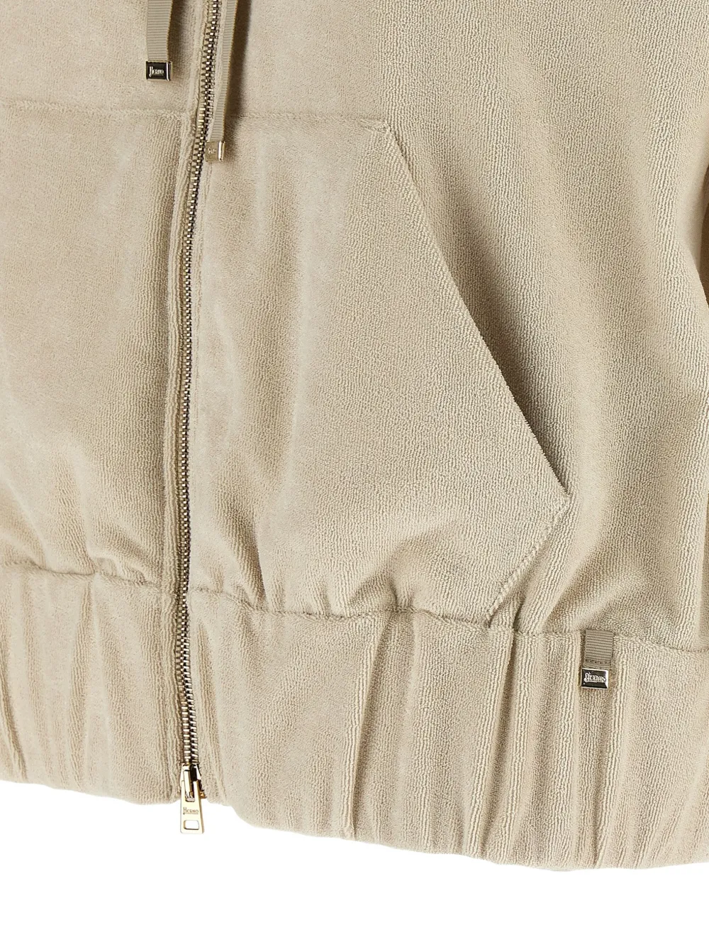 Herno Jersey hoodie Beige