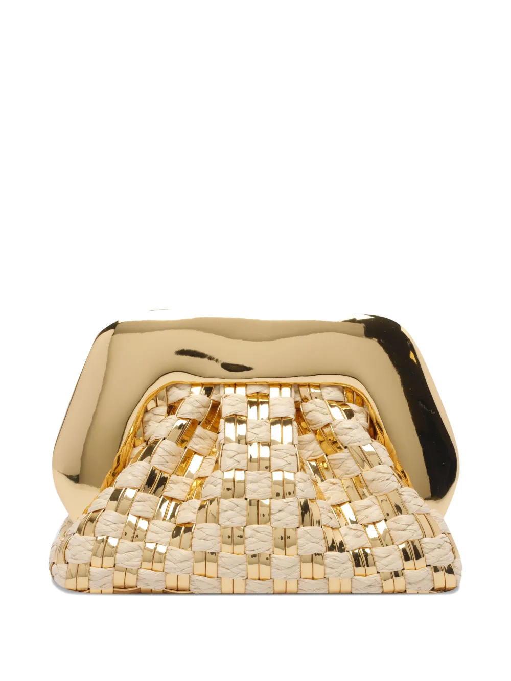 Themoirè Gea kleine clutch - Goud
