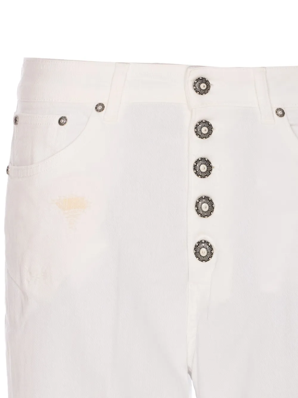 DONDUP Cropped broek Wit