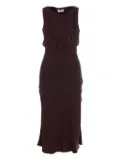 Elisabetta Franchi corset-style dress - Brown
