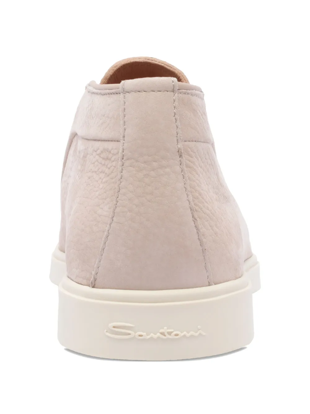 Santoni Suede Low-top Loafers Rubber Sole In Pink