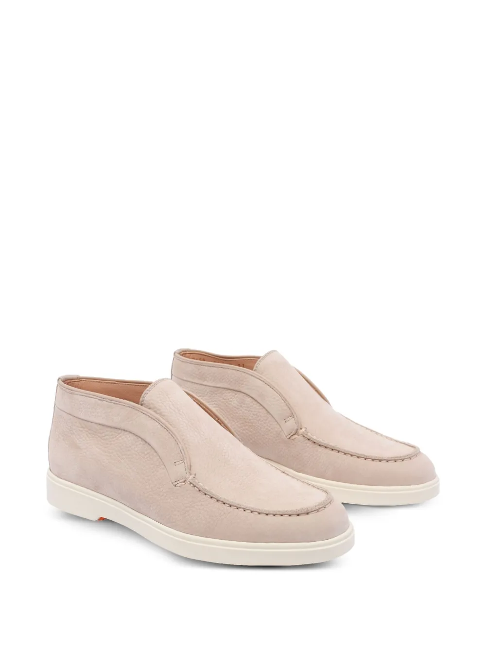 Santoni leather loafers Pink