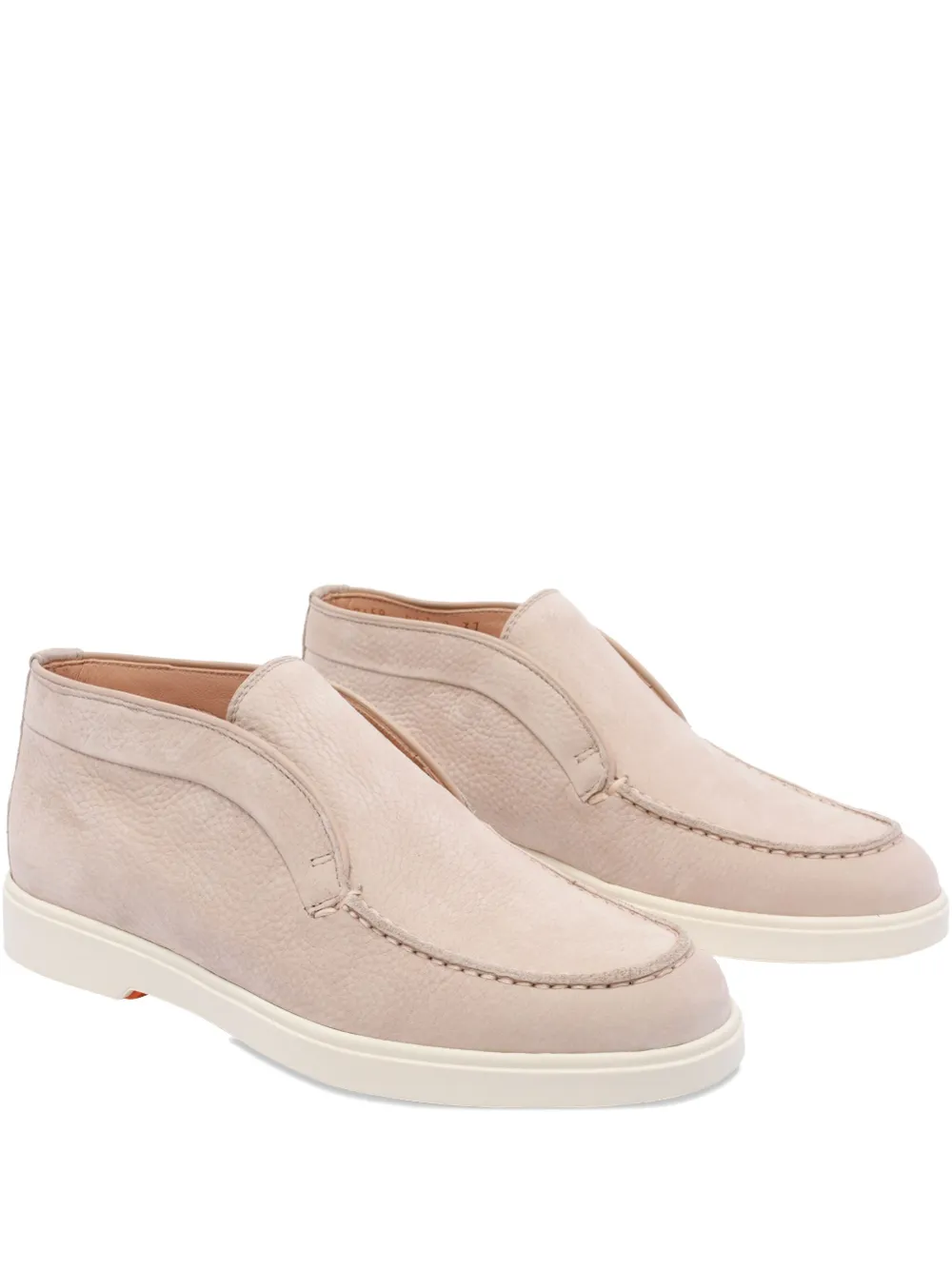 Santoni leather loafers Pink