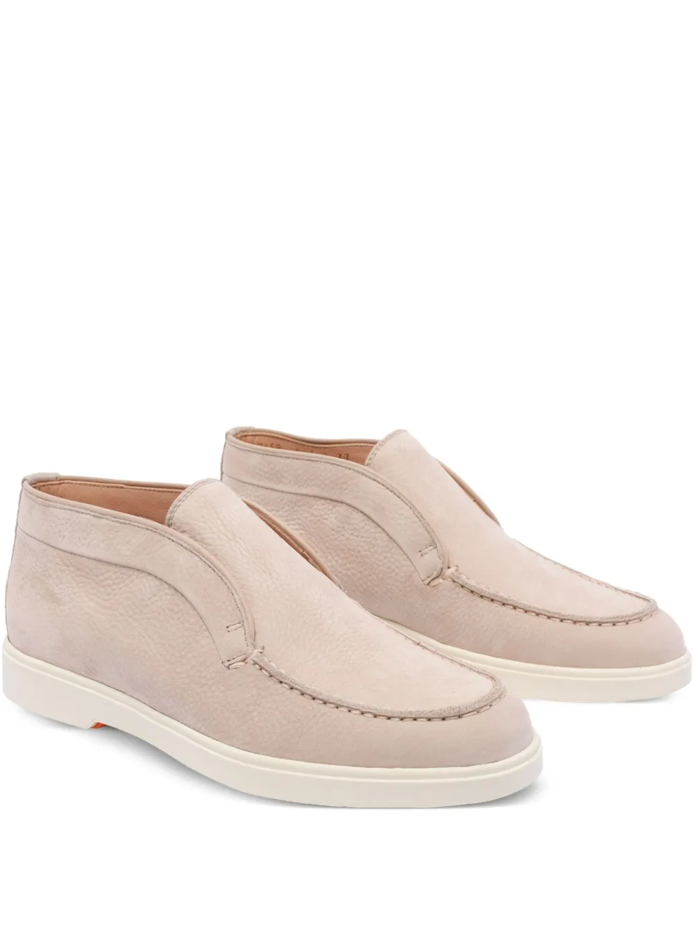 Santoni leather loafers Pink