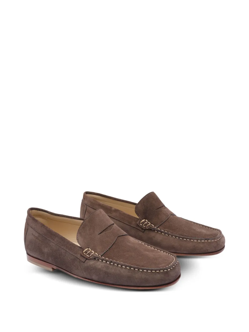 STUART WEITZMAN SUEDE LOAFERS