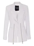Patrizia Pepe zip-detail blazer - Grey