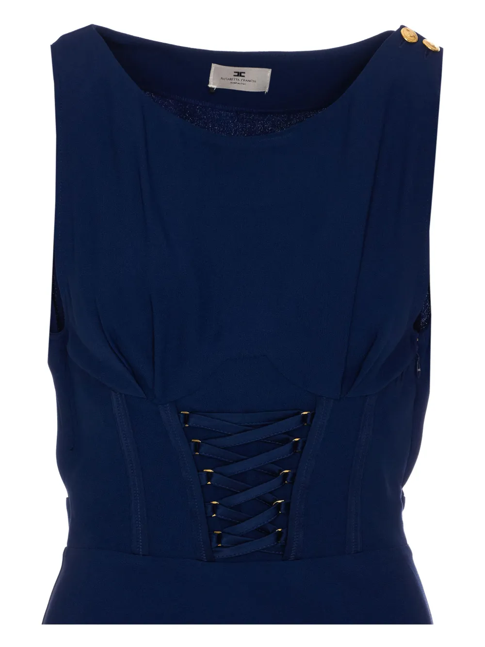 Elisabetta Franchi Jersey midi-jurk Blauw