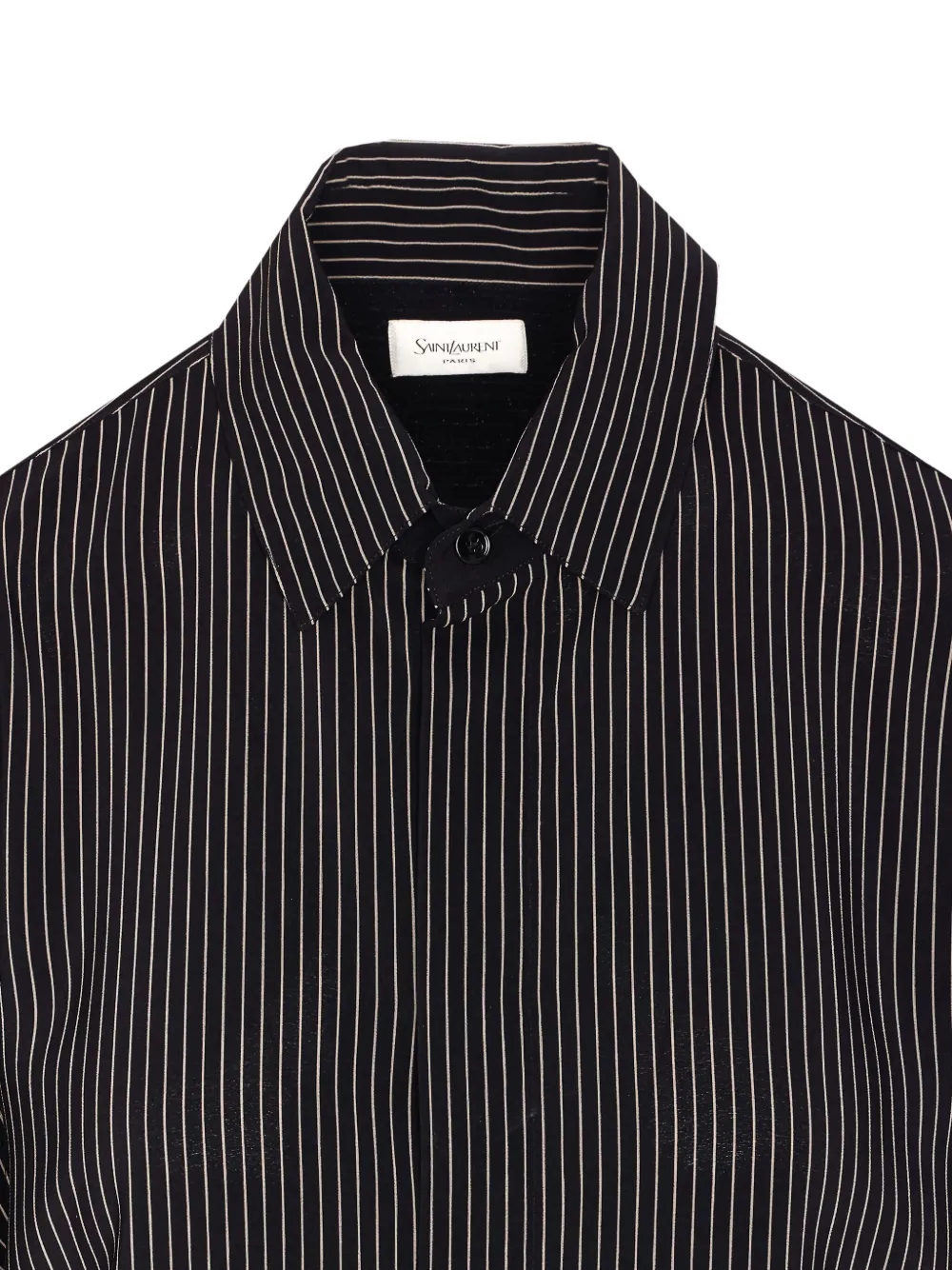 Saint Laurent Gestreept blouse Zwart