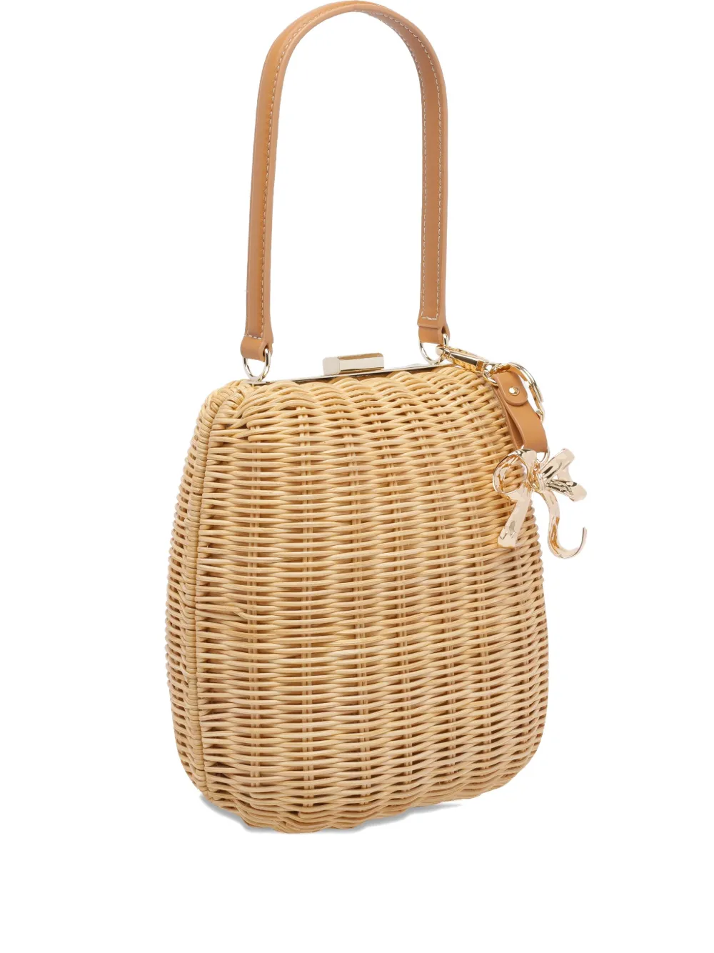 Self-Portrait keychain tote bag | Brown | Image 1