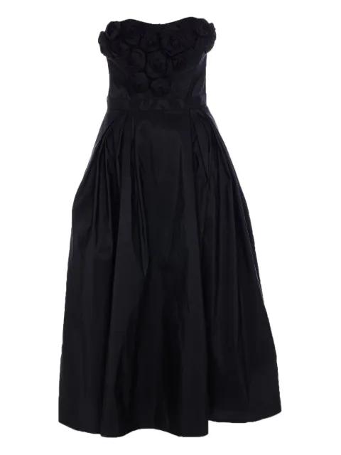 Elisabetta Franchi floral-appliqué dress