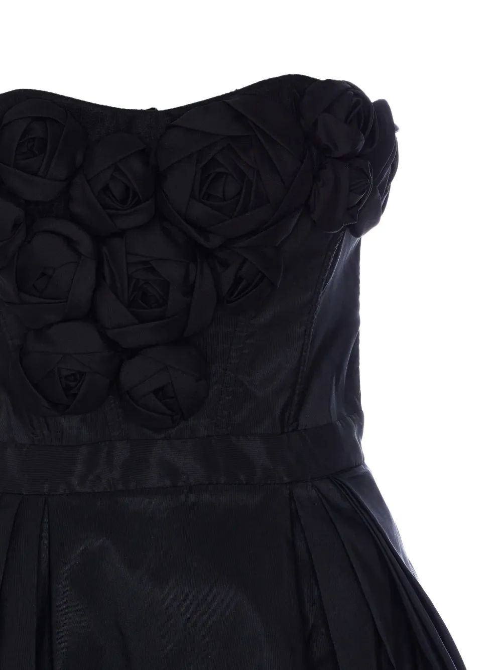 Elisabetta Franchi Jurk met bloemenpatch Zwart
