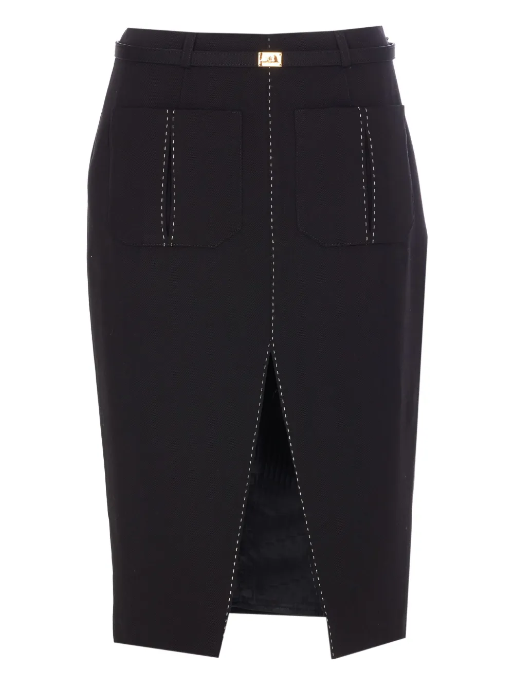 Elisabetta Franchi Rok met ceintuur Zwart