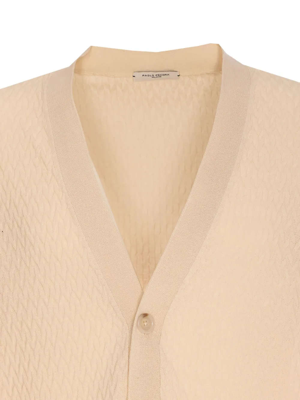 Paolo Pecora Gebreid vest Beige