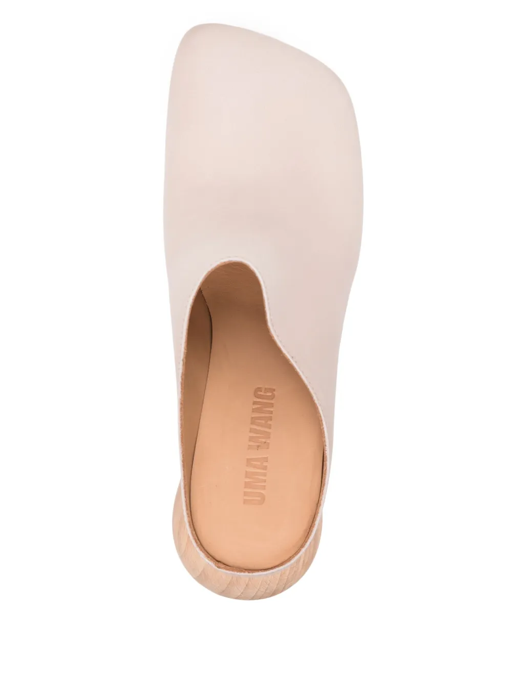 Uma Wang 75mm stone mules Neutrals