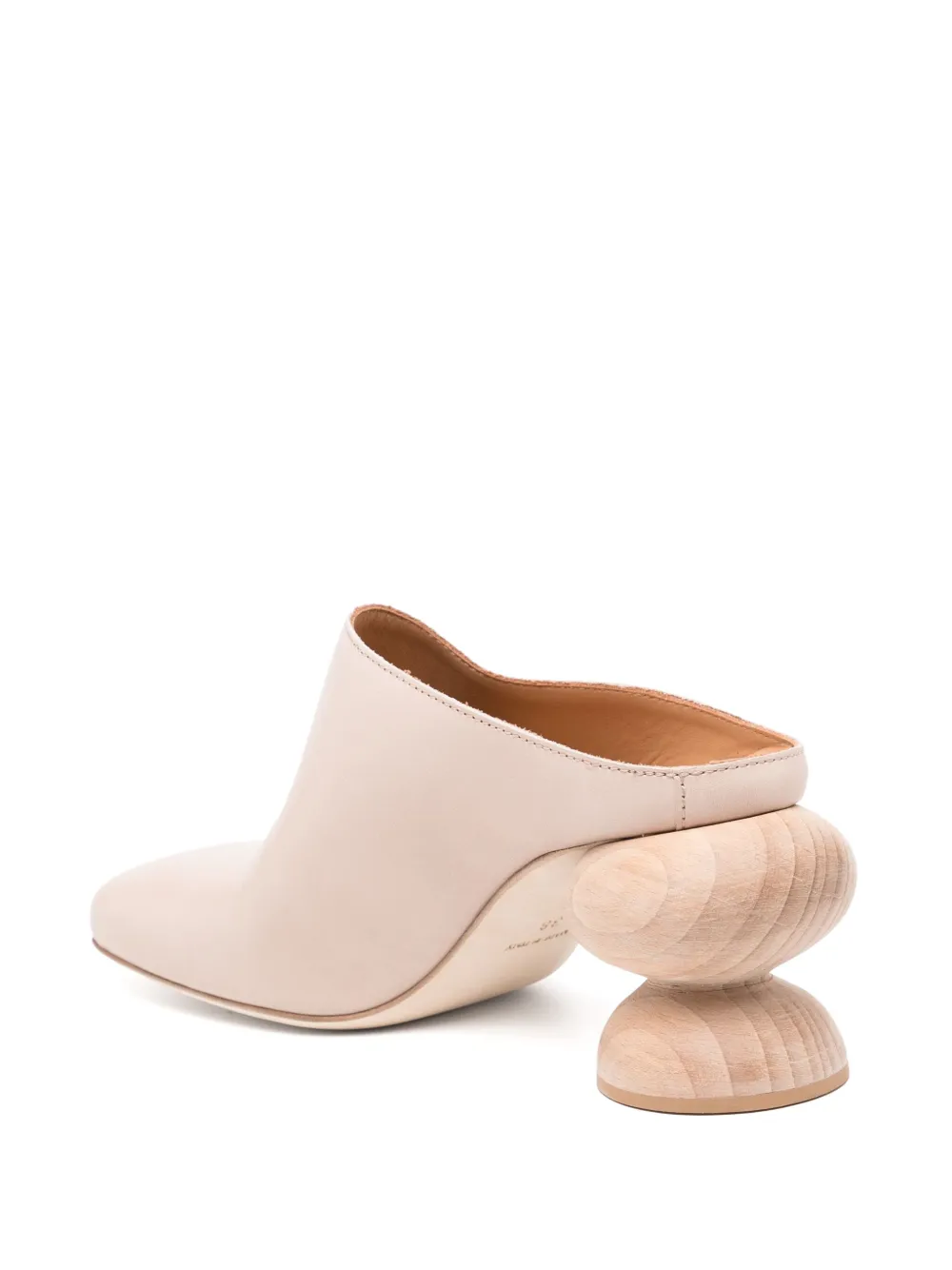 Uma Wang 75mm stone mules Neutrals
