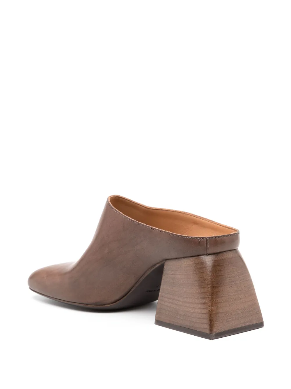 Uma Wang 70 mm Stone muiltjes Bruin