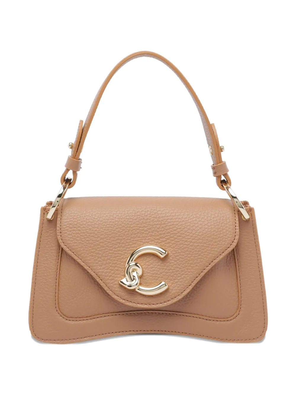 Coccinelle Leren schoudertas Beige
