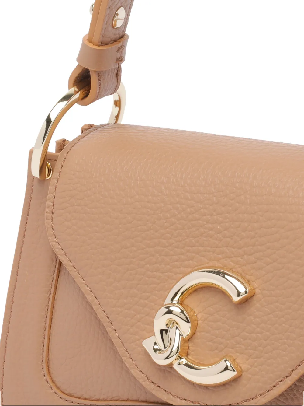 Coccinelle Leren schoudertas Beige