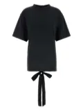 Balenciaga lace-up back T-shirt - Black