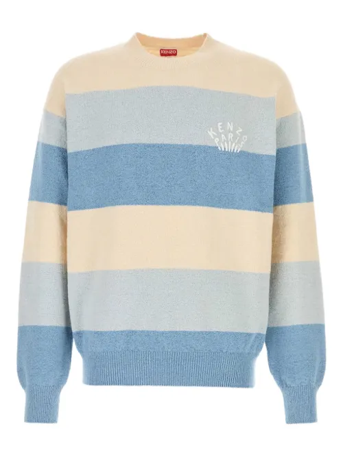 Kenzo pull à logo brodé - Bleu - Kenzo - Modalova