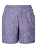 Brain Dead checked cargo shorts - Blue