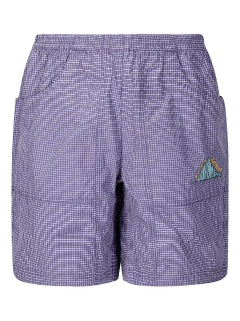 Brain Dead checked cargo shorts
