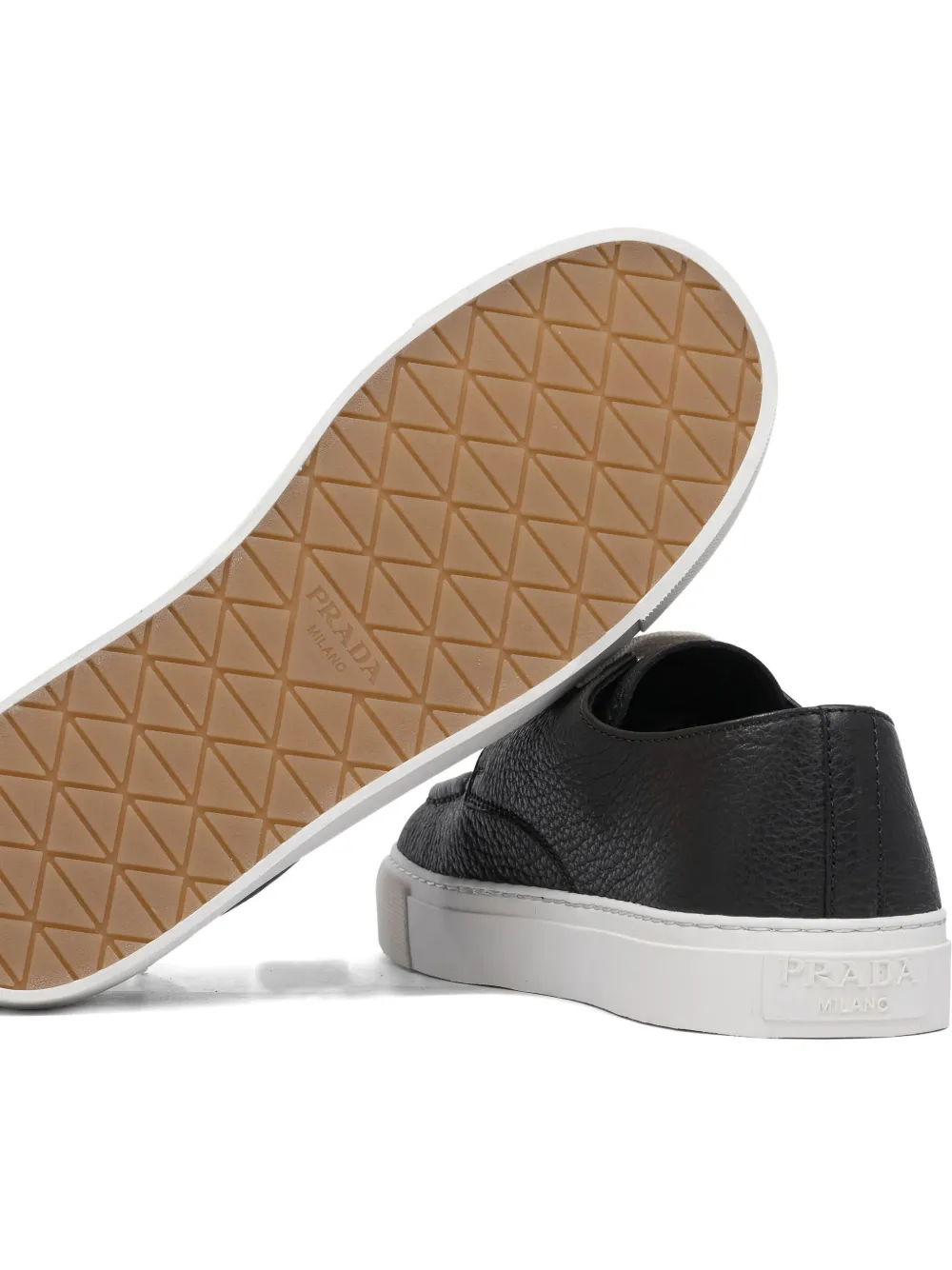 Prada Leren sneakers Zwart