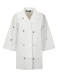 Sofie D'hoore cotton shirt jacket - White