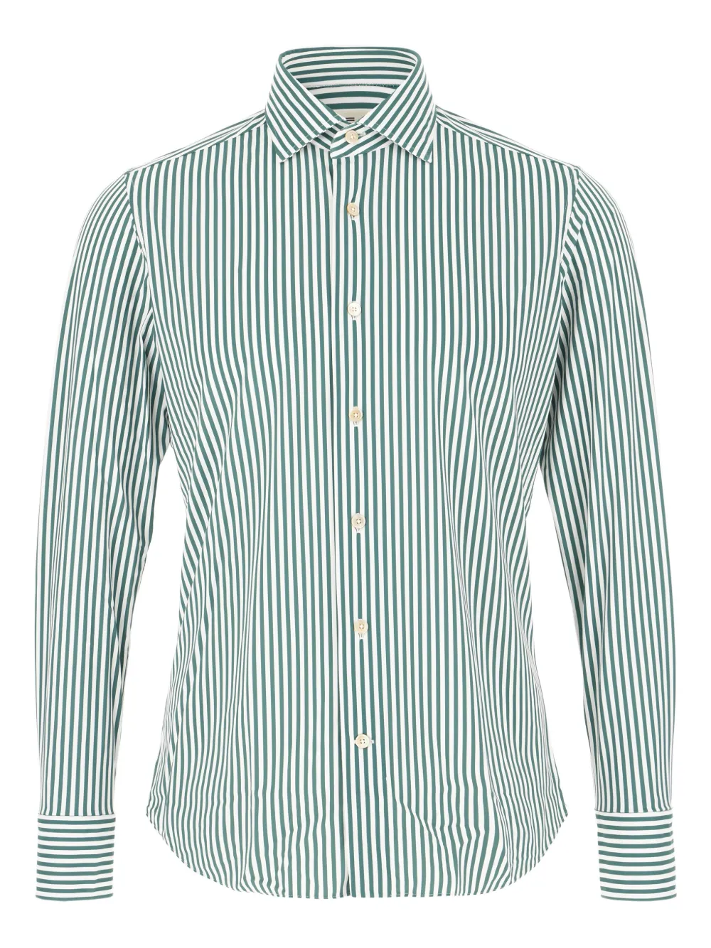 striped long-sleeved shirt