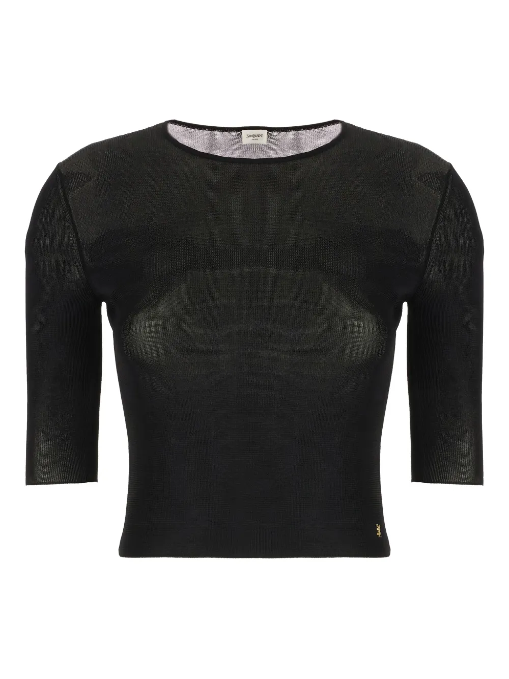 Saint Laurent top tejido Cassandre | negro | Image 1