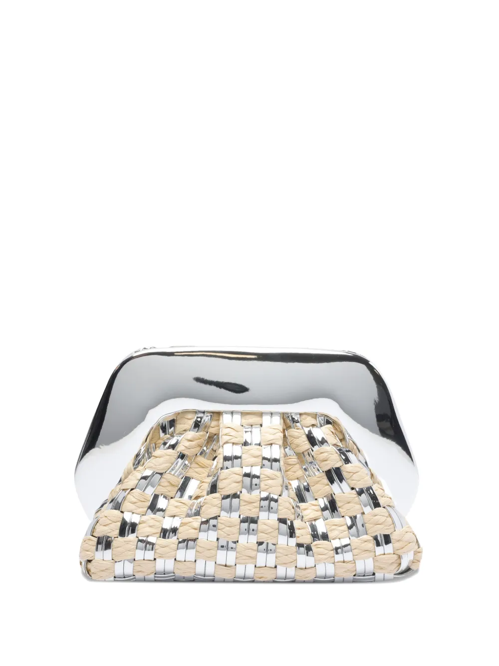 Themoirè Gea clutch bag | Silver | Image 1