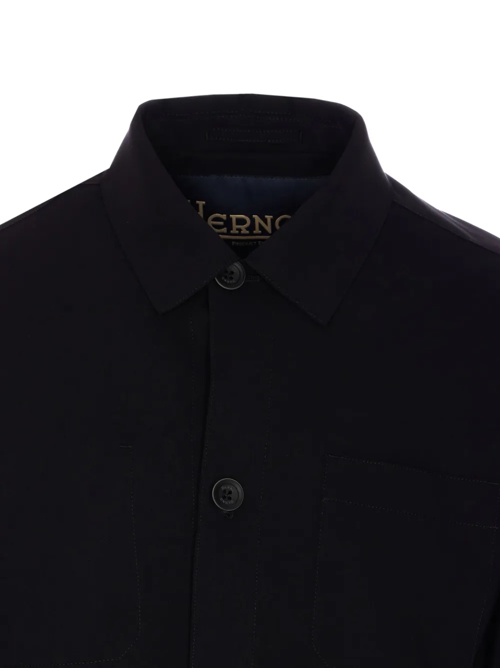 Herno Button-down jack Zwart