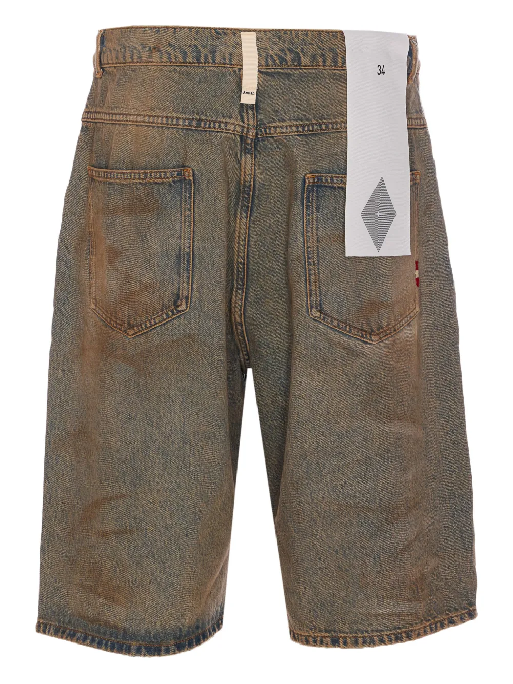 AMISH denim Bermuda shorts - Blauw