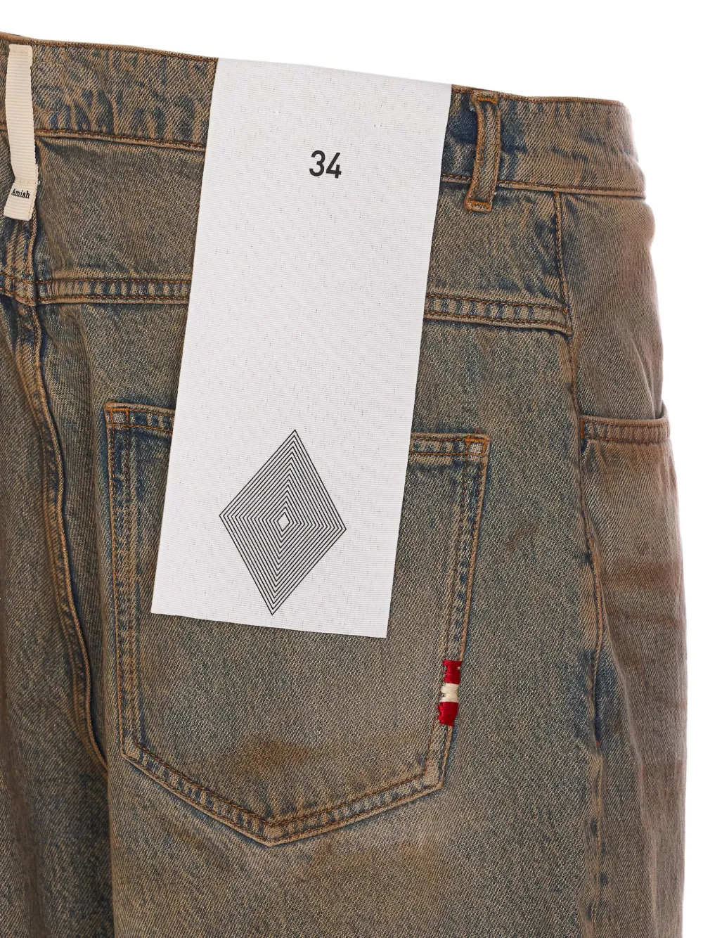 AMISH Denim shorts Blauw