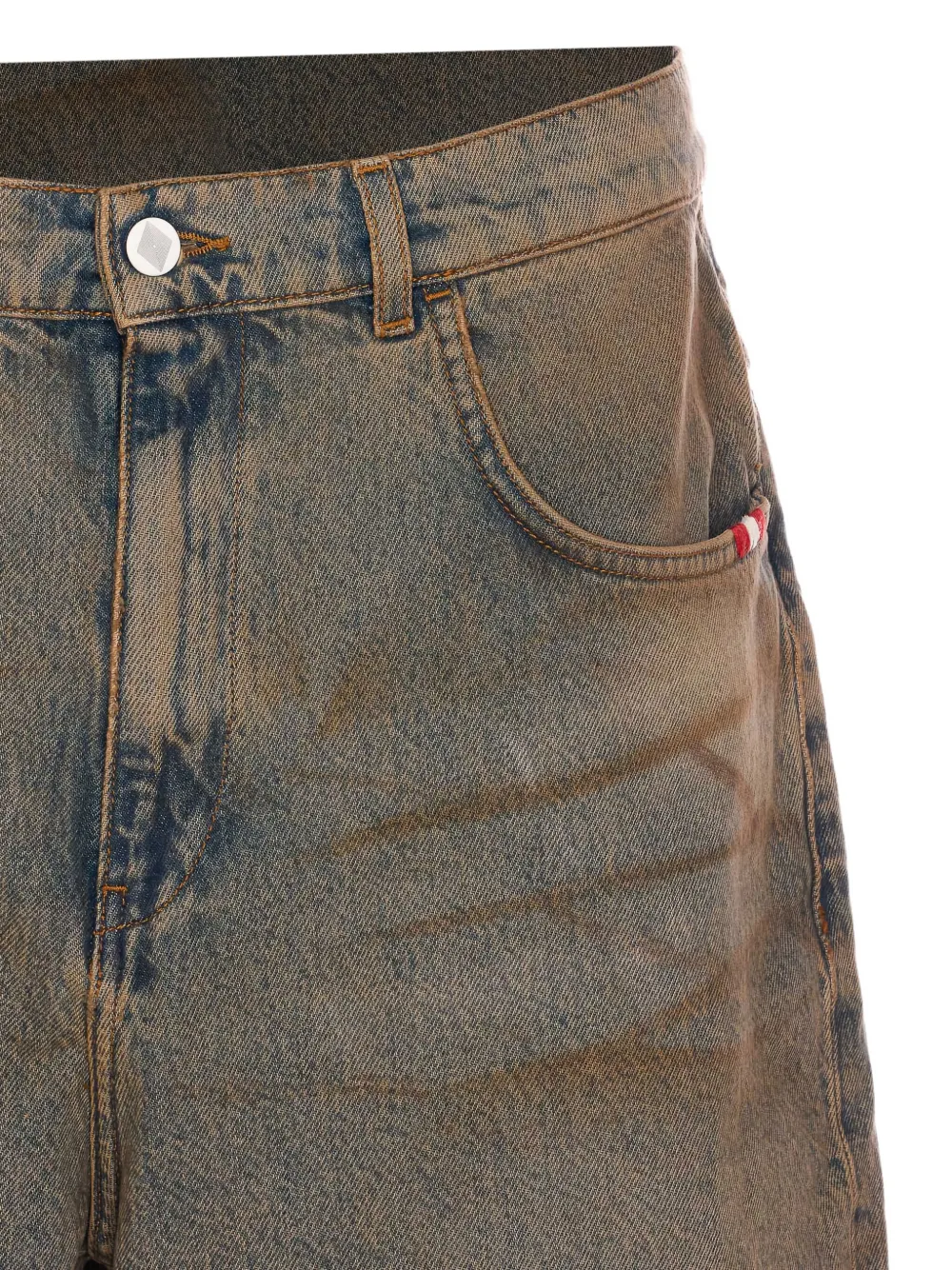 AMISH Denim shorts Blauw
