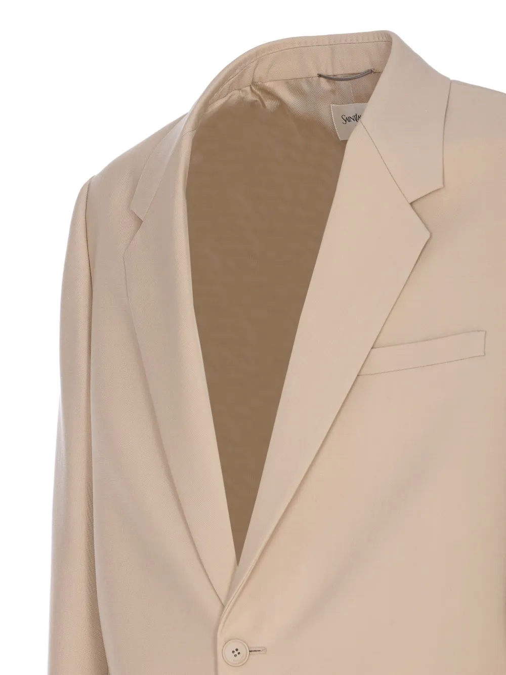 Saint Laurent Wollen blazer Beige