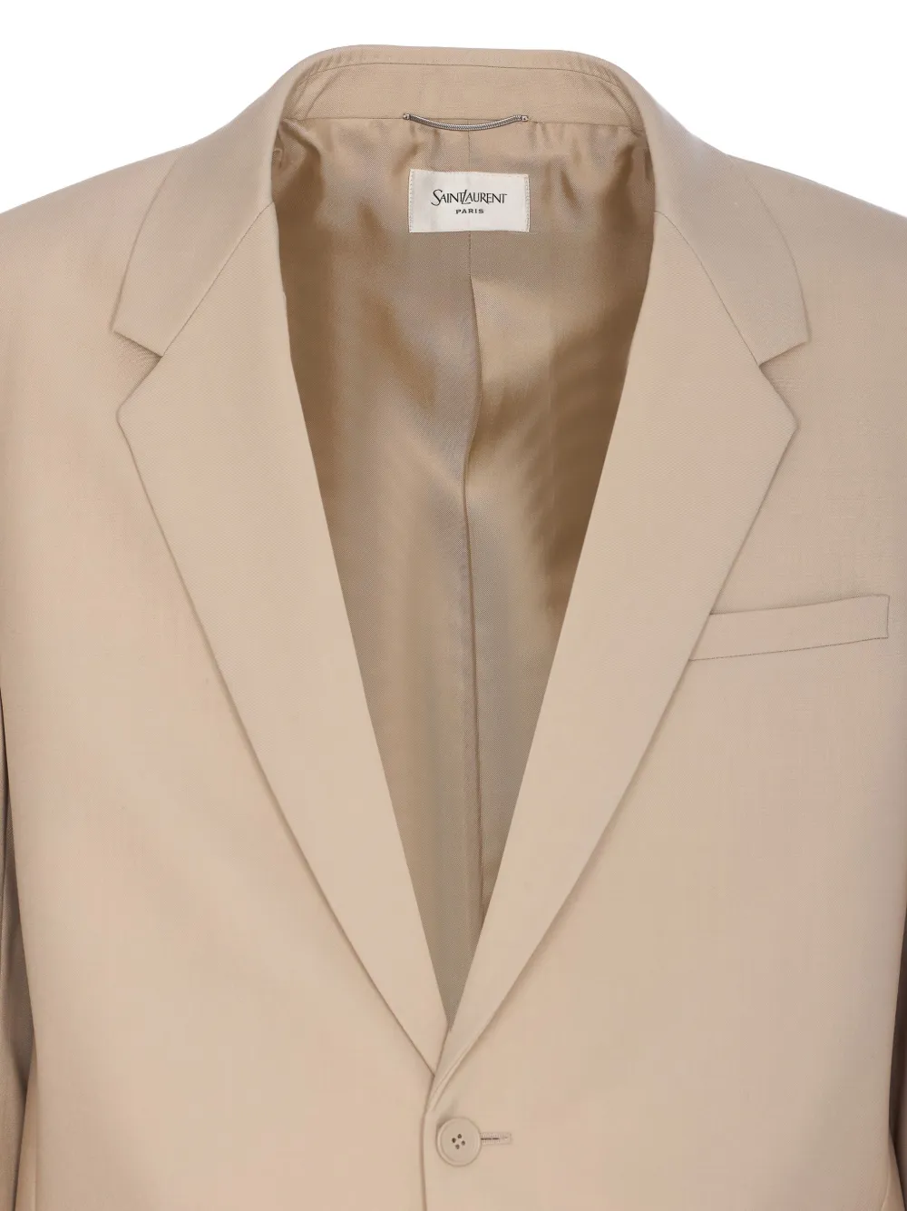 Saint Laurent Wollen blazer Beige