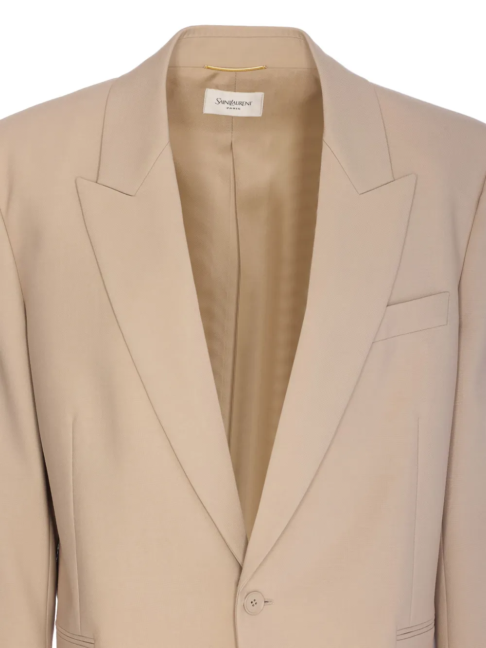 Saint Laurent Wollen blazer Beige