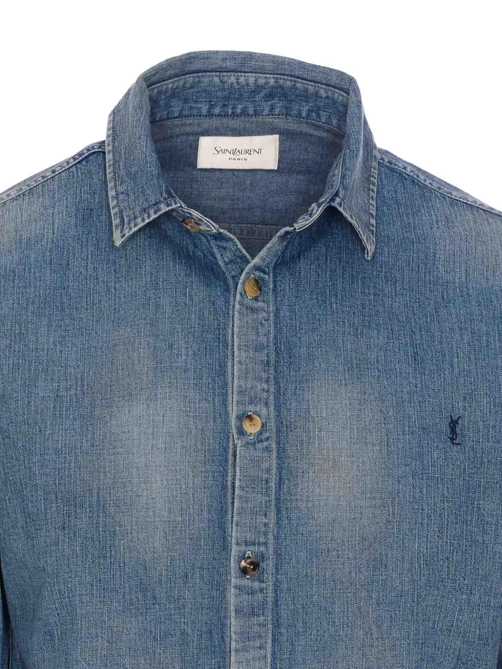 Saint Laurent Denim overhemd Blauw