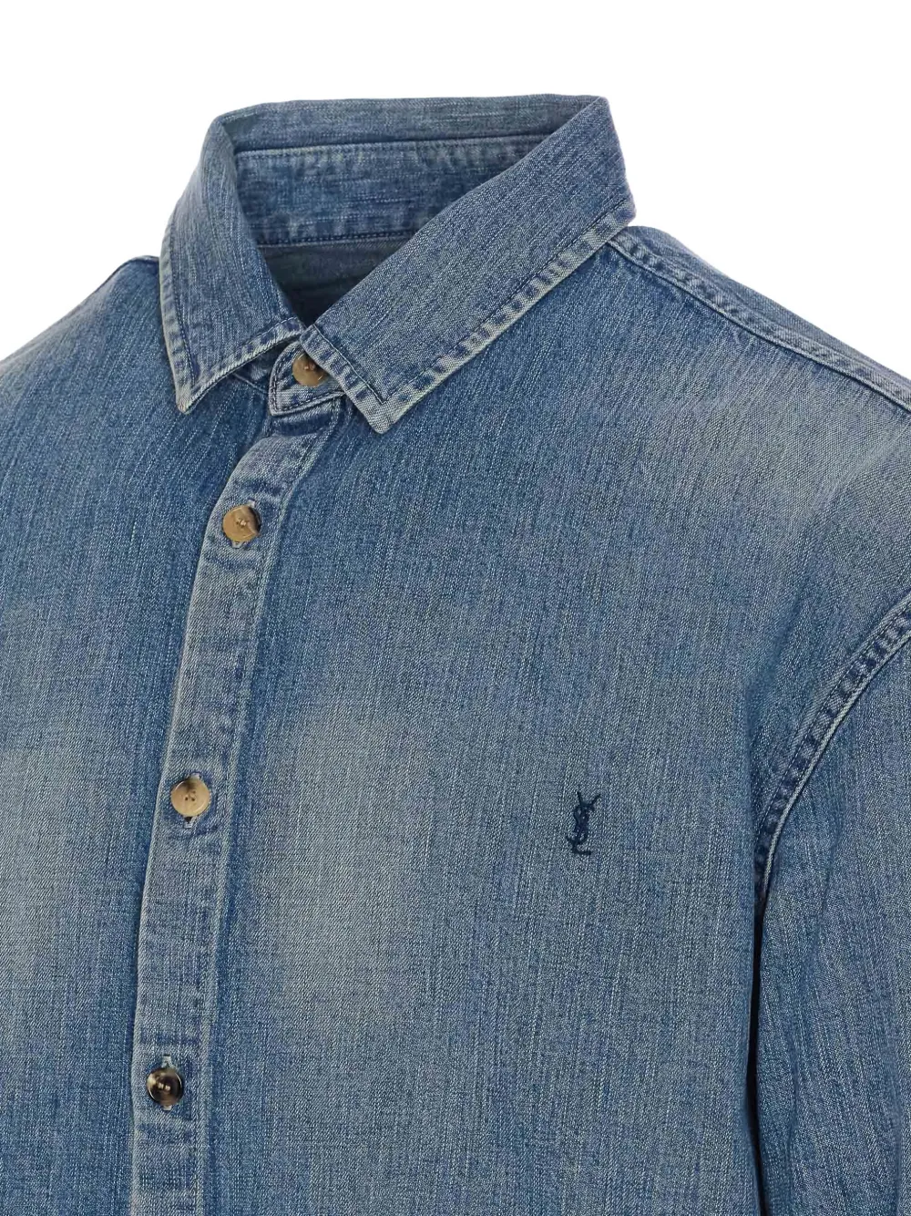 Saint Laurent Denim overhemd Blauw