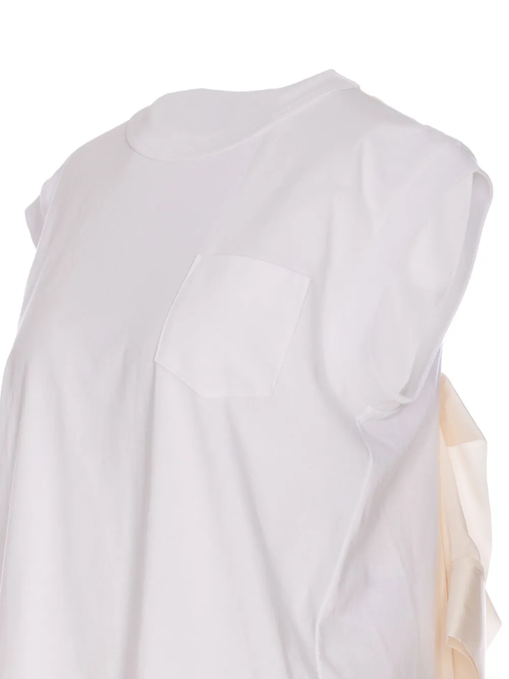 sacai Jersey mini-jurk Wit