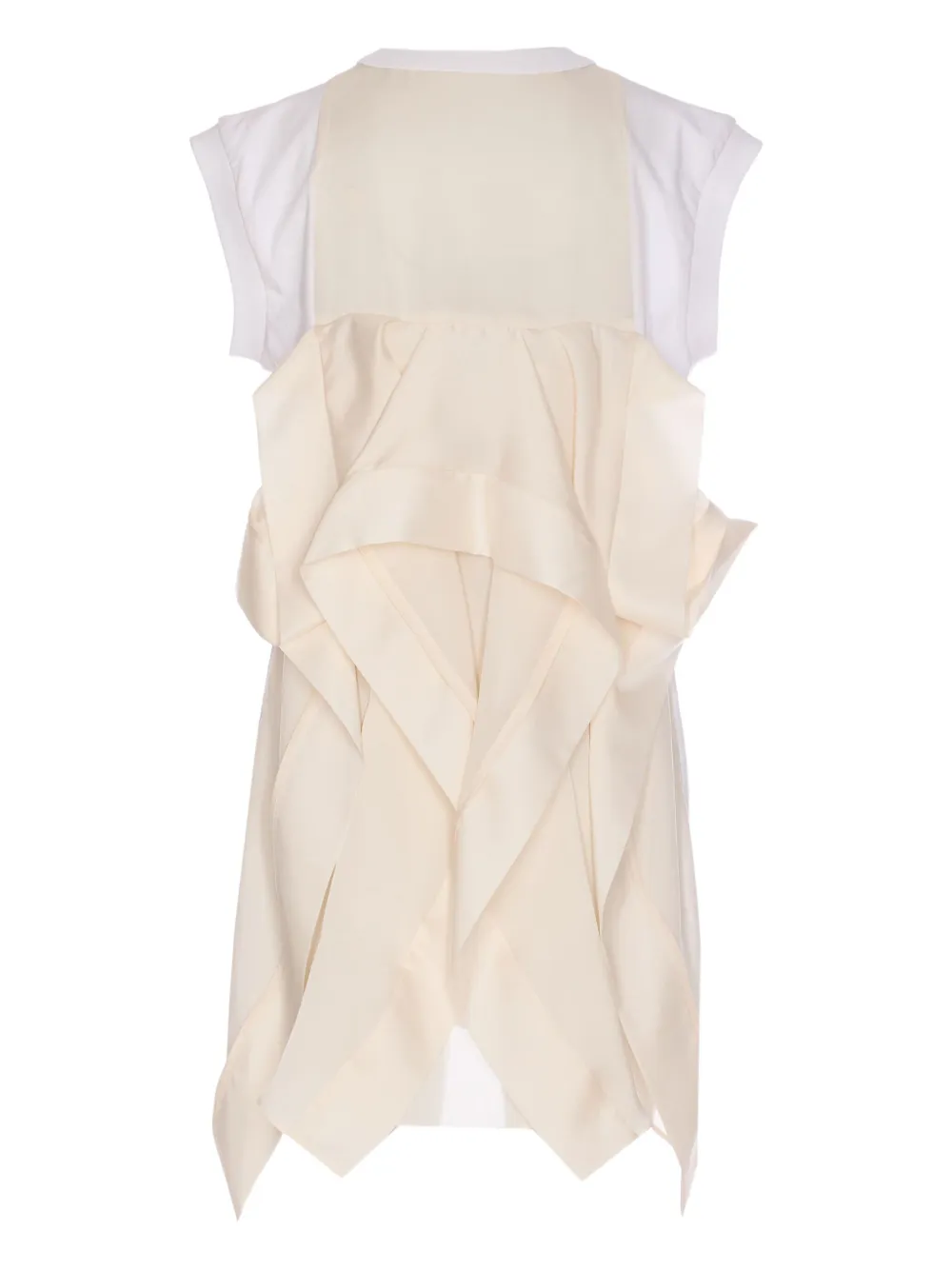 Sacai Jersey mini-jurk - Wit