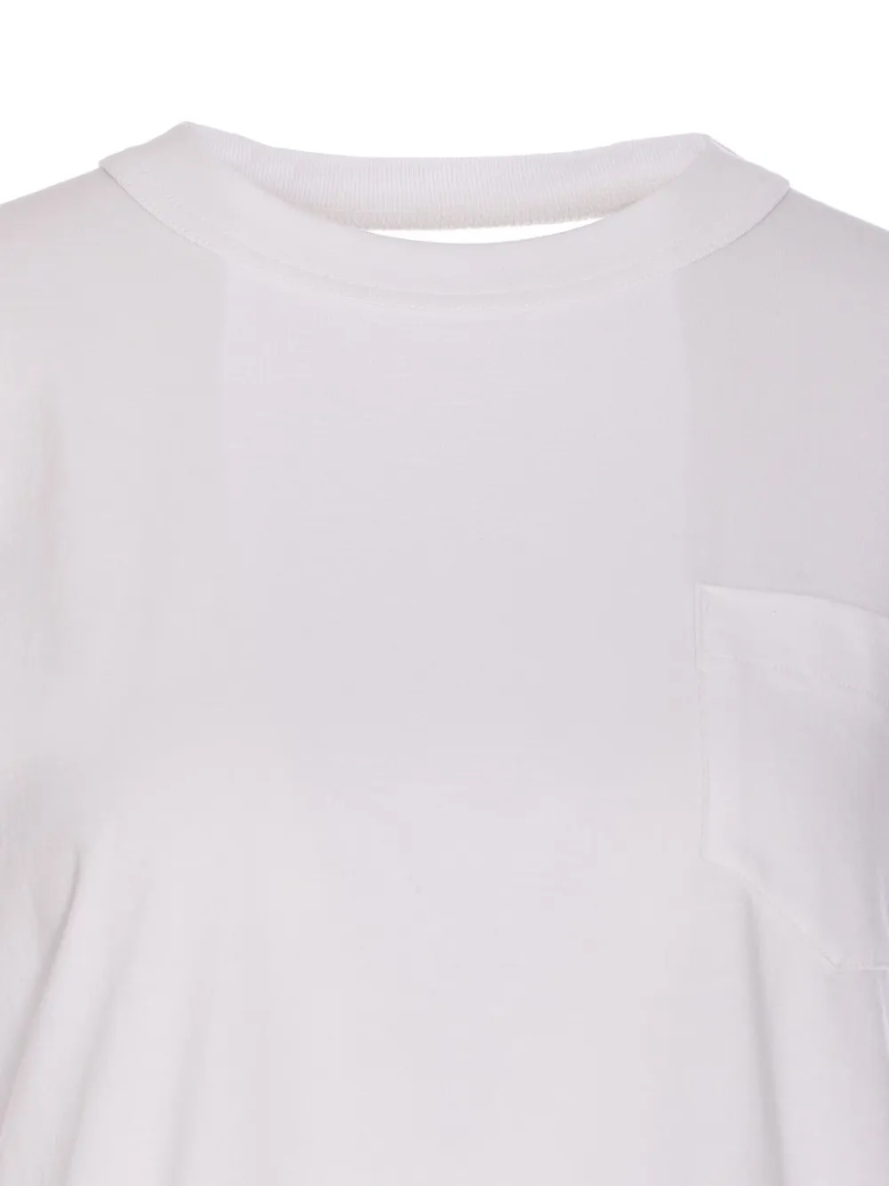 sacai Jersey mini-jurk Wit
